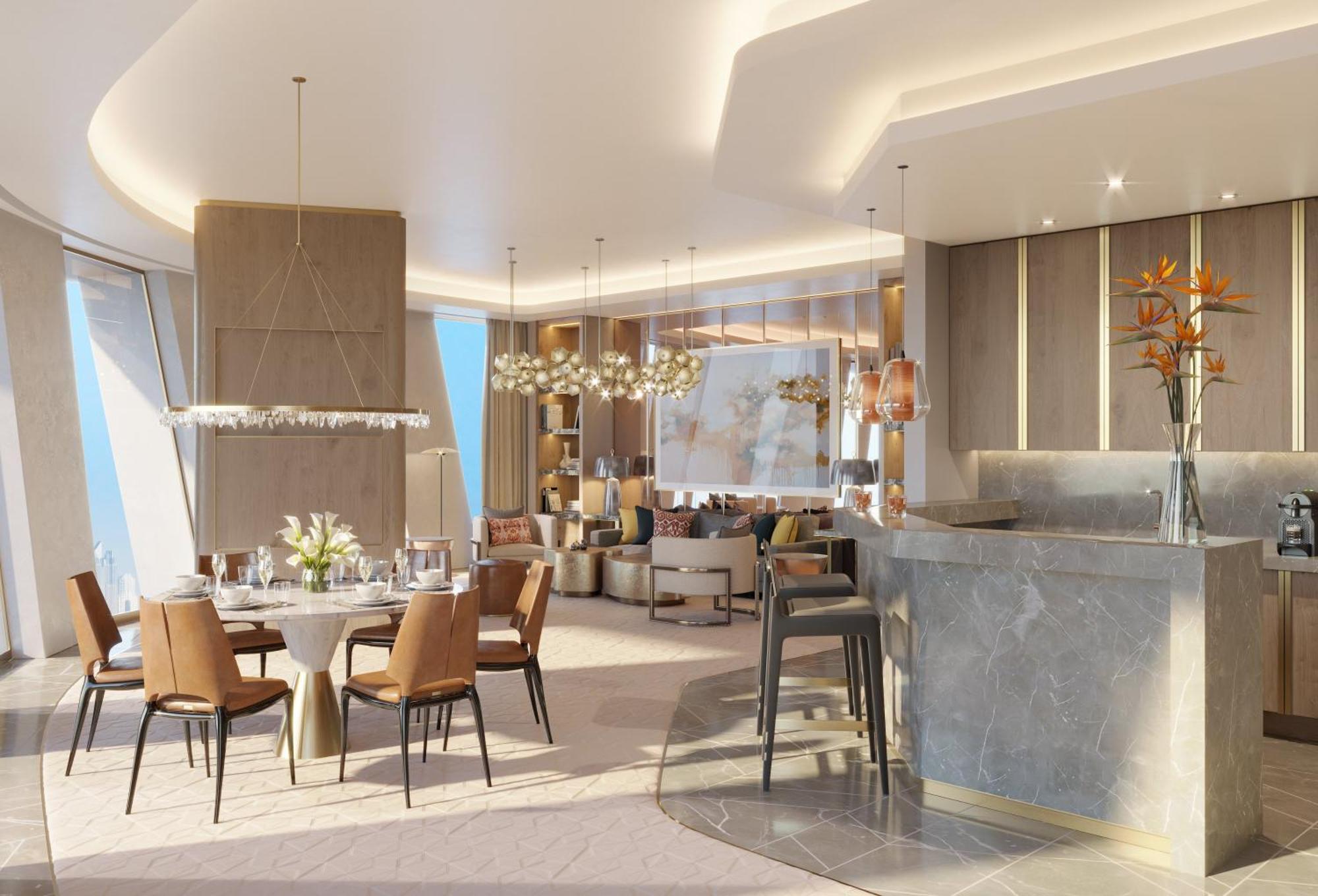 Hotel Mandarin Oriental Downtown, Dubaj Exteriér fotografie